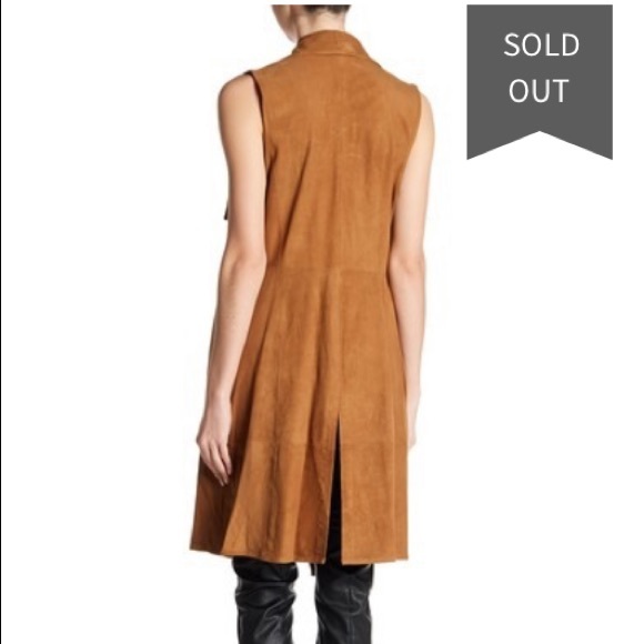 NWT LaMarque Elem Leather Duster Vest - Picture 2 of 7